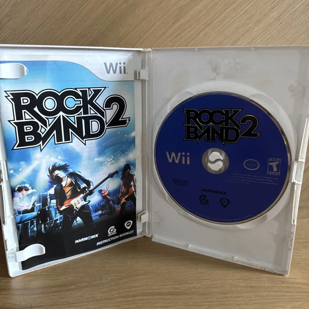 Rockband 2 Nintendo Wii 2008 With Manual Untested As-Is - Picture 3 of 6